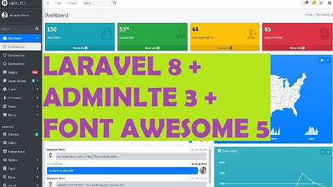 Integrate Laravel 8 with AdminLTE 3 and Font Awesome 5 | AdminLTE 3 con Laravel 8 y Font Awesome 5