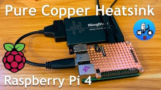 Pure Copper Heatsink Test. Raspberry Pi 4