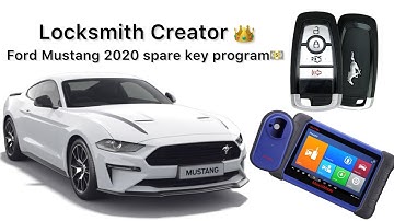 Ford Mustang 2020 Add spare key using Autel 508🌸 #locksmithcreator #keyprograming #autolocksmith 