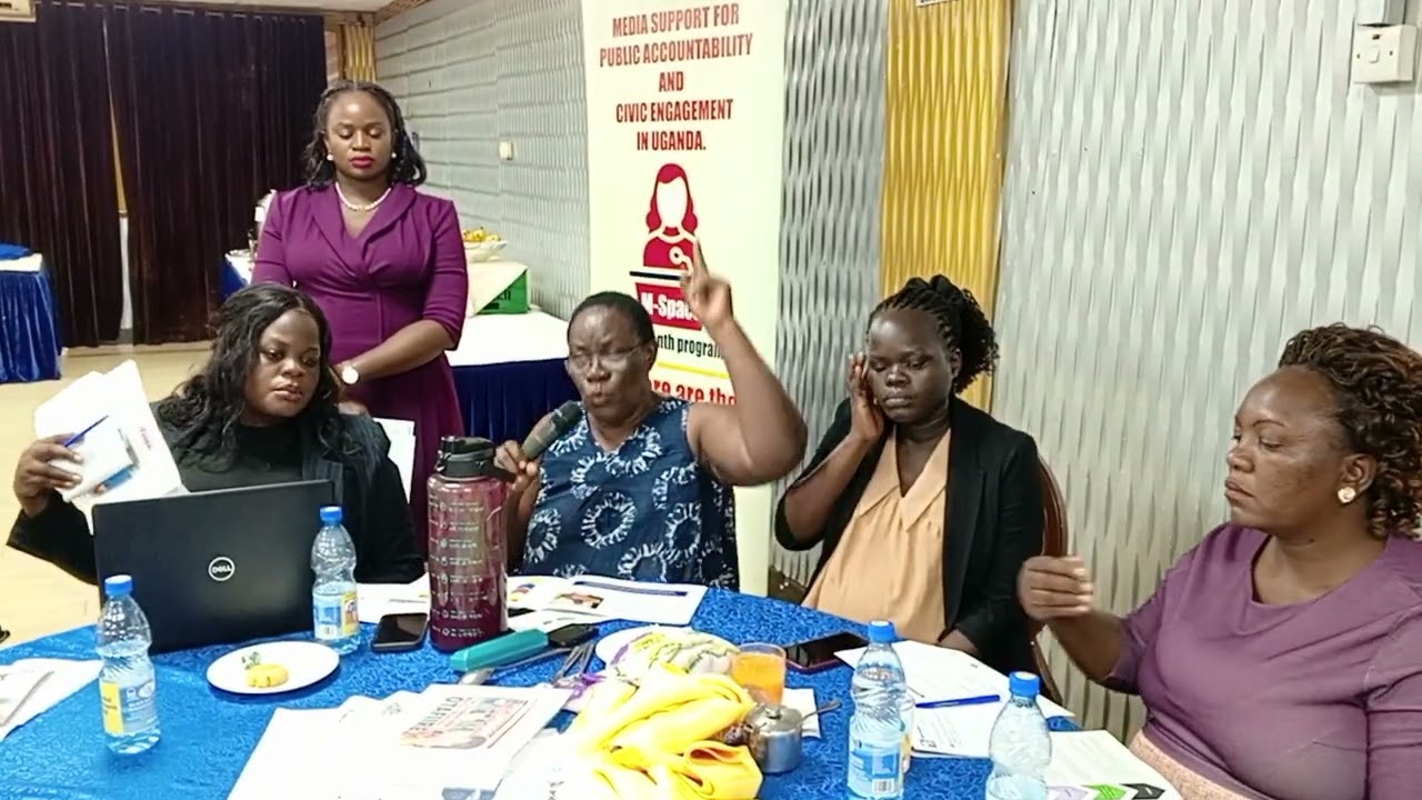UMWA ED during the Reflective Conference on “Media Coverage of Uganda’s 2026 General Elections