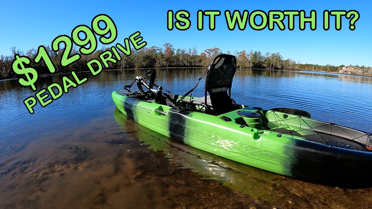 The CHEAPEST Pedal Drive Fishing Kayak ON THE MARKET! **Fishing