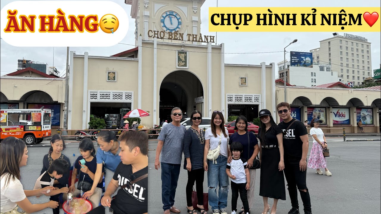 Cương và Gia Đình LA CÀ ĂN HÀNG,CHỤP HÌNH KỈ NIỆM tại Chợ Bến Thành,Hạnh Phúc chỉ đơn giản vậy thôi💕
