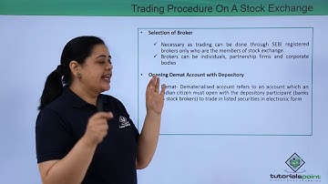 Class 12th – Stock Exchange | Business Studies | Tutorials Point