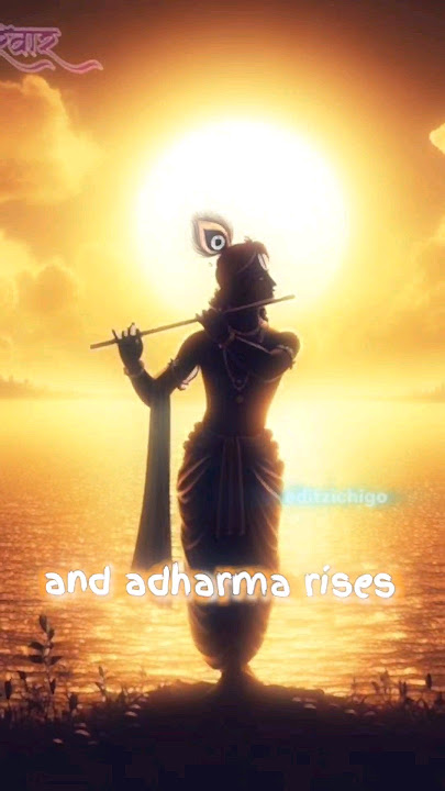 Yada Yada Hi Dharmasya 🦚🛐 #krishna #gopal #lordkrishna #sanatandharma