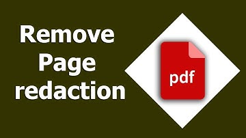 How to Delete or Remove Page redaction in pdf by using adobe acrobat pro