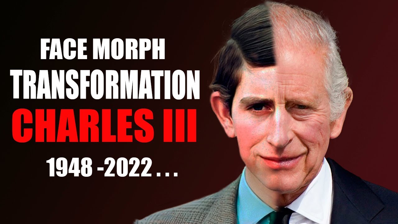King Charles III  - Transformation (Face Morph Evolution 1948 - 2022)