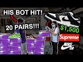 His Bot Bought 20 Pairs of Supreme Nike SB Dunks