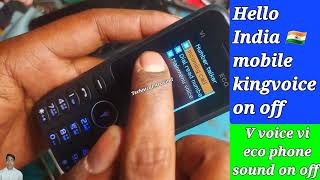 Hello India v voice vi eco rio keypad mobile kingvoice  sound problem solution #hello #india #phone
