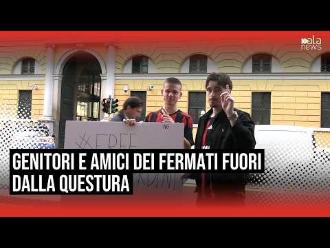 Video Scontri a Milano, genitori e amici dei fermati fuori dalla Questura: Non abbiamo notizie da 24h