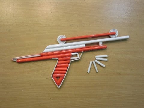 How to Make a Paper Gun that Shoots Paper Bullets - Easy ...