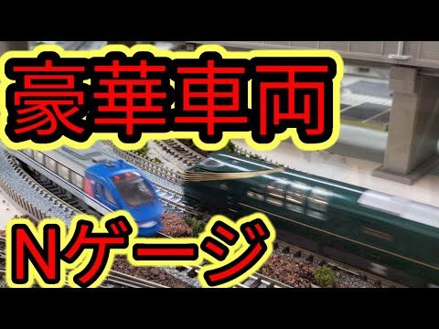 豪華なNゲージ車両走行