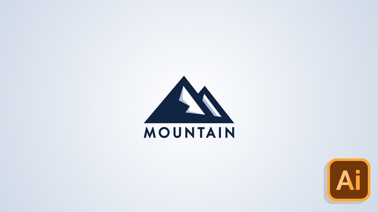 Adobe Illustrator CC Simple Mountain Logo Tutorial