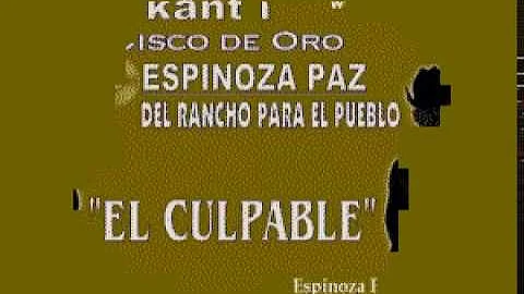 Karaokanta - Espinoza Paz - El culpable