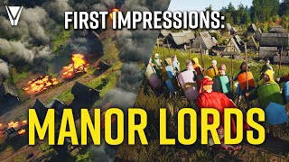 Manor Lords is Awesome - First Impressions   Gameplay
