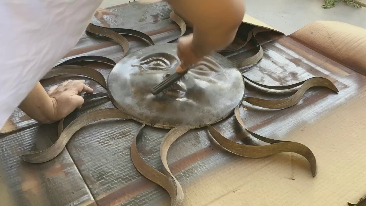 Outdoor Metal Wall Decor (Repainting) - YouTube