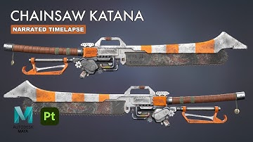 Chainsaw Katana | Autodesk Maya + Substance 3D Painter