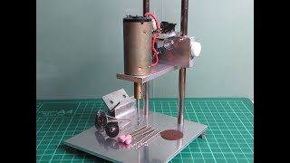 ミニボール盤の作り方 How to make a Mini Drill Press Machine at Home