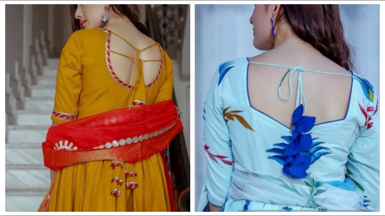 Beautiful Back Neck Designs for Kurti With Dori Work/Back Neck Designs  Collection/2020 Top Trending - YouTube