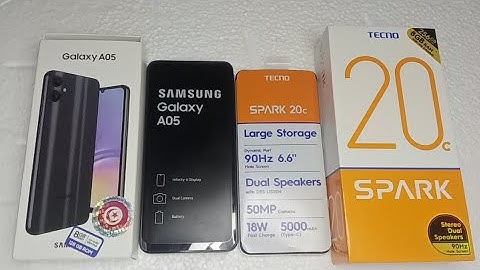 Samsung Galaxy A05 vs Tecno spark 20c : speed test
