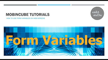 cmh3studio || mobincube tutorial || Form variables with web screens.