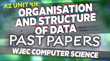 4.4 Organisation and Structure of Data: Past Paper Questions | WJEC Computer Science A Level | Y 13