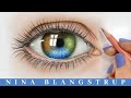 How to Draw a Realistic Eye with Coloured Pencils