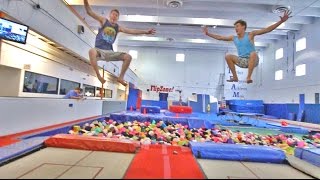 CRAZY TRAMPOLINE SETUP!