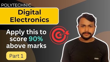 Digital Electronic |one short part 1 | polytechnic 3rd semester for CS/IT, EC,EE| by Vikas sir