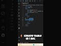 Create HTML Table in 1 Second 😱🔥|| #shorts #html #vscode #webdevelopment