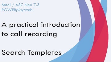 POWERplayWeb - Getting Started with Search Templates