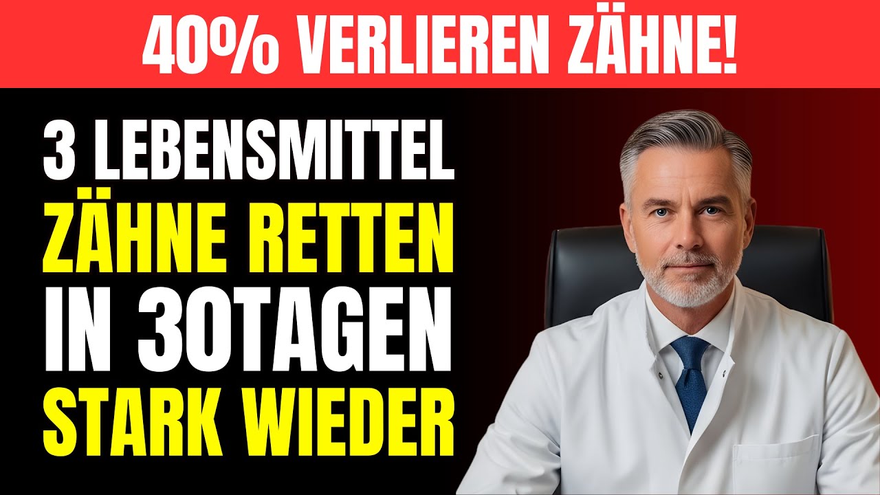 Über 65? Verlieren Sie Zähne? Diese 3 Lebensmittel retten Ihre Zähne in 30 Tagen!