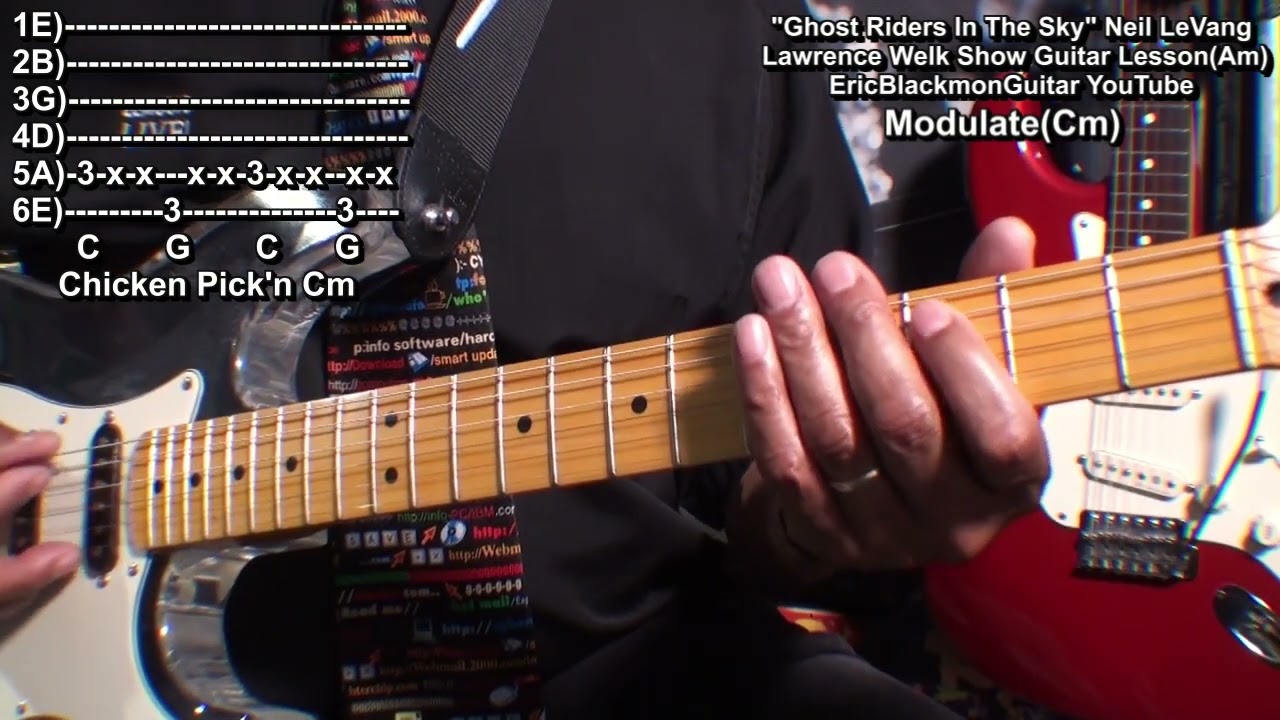 How To Play GHOST RIDERS IN THE SKY Neil LeVang Guitar Lesson Tutorial - Lawrence Welk