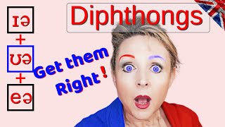 How to Pronounce Diphthongs - Learn British English RP Accent - \/ɪə\/ + \/ʊə\/ + \/eə\/