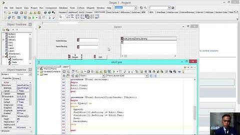 Aplikasi Delphi 7 Simpan dan Edit