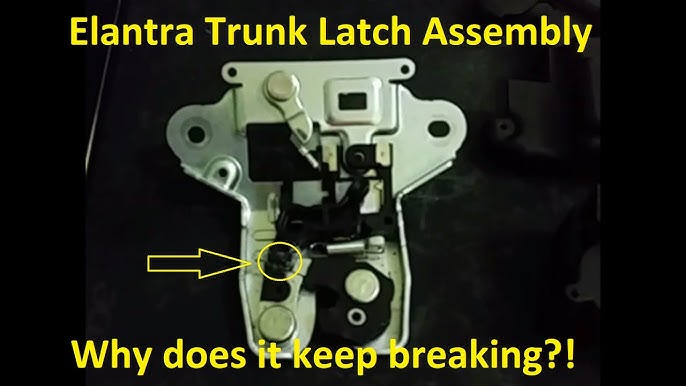 Elantra GT Hatchback 2013 to 2017 Rear Latch Trunk Lid Lock