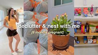 WHOLE HOUSE DECLUTTER & NEST WITH ME 🧺 making space for baby #2 at 25 weeks pregnant!
