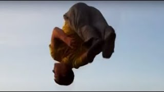 10 DOUBLE FLIPS on Garden Trampoline - Nathan Comber
