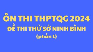 [TOÁN 12] ÔN THI THPTQG 2024  _ ĐỀ SỐ 5 _ SỞ NINH BÌNH (1  40)