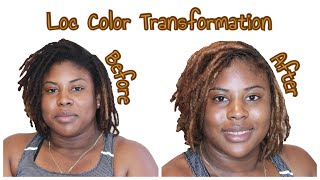 Loc Color Transformation | Brown Tones | Sekoya Hicks