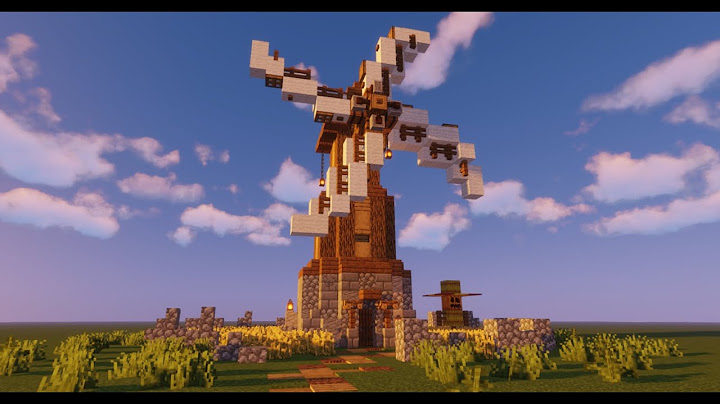Minecraft | How To Build a Medieval Windmill Tutorial