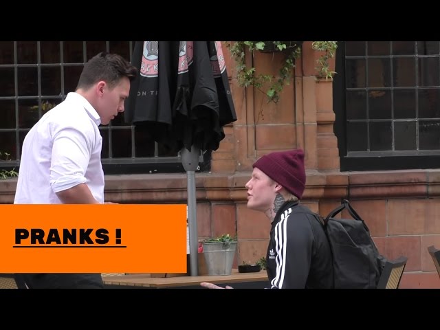 the annoying waiter prank