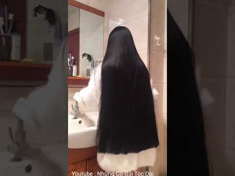Video tóc dai siêu mượt , tóc ngang lưng #shorts - youtube