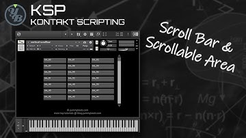 Kontakt Scripting (KSP) [ui] :: Scrollbar Vertical, Custom UI, Button Matrix (Download Script)