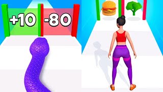Snake Run Race VS Twerk Race 3d Satisfying ASMR Gameplay (Android,ios) (New Update) screenshot 1