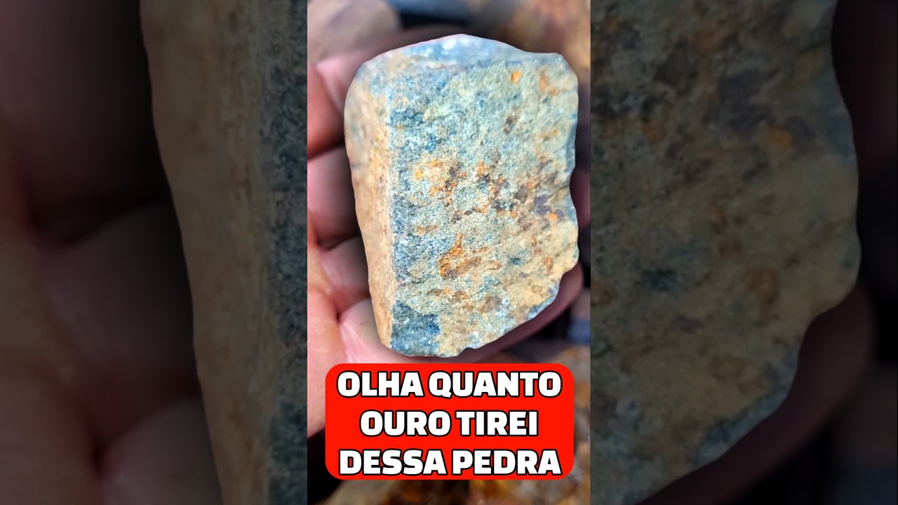 OLHA QUANTO OURO TIREI DESSA PEDRA #ouro #gold #pedras #pedraspreciosas