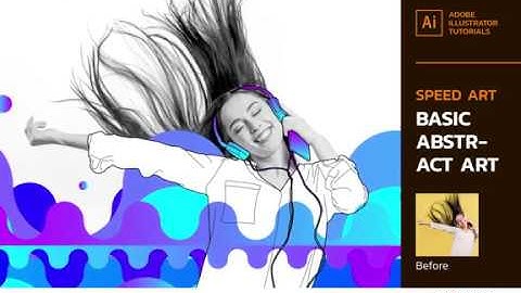 Basic Abstract Art [Speed Art] Adobe Illustrator Tutorials