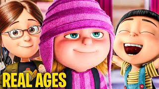 Real Age Of DESPICABLE ME Characters