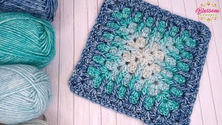 EASY Crochet Blanket / Motif  Posted Granny Square. Simple Beginner Friendly Tutorial!