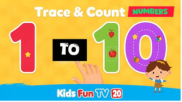 Learn Tracing & Counting Numbers 1 to 10 | Fun Number Writing for Kids| Preschool Learning#kidsvideo