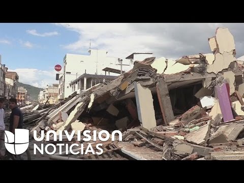 Secuelas del terremoto en Ecuador